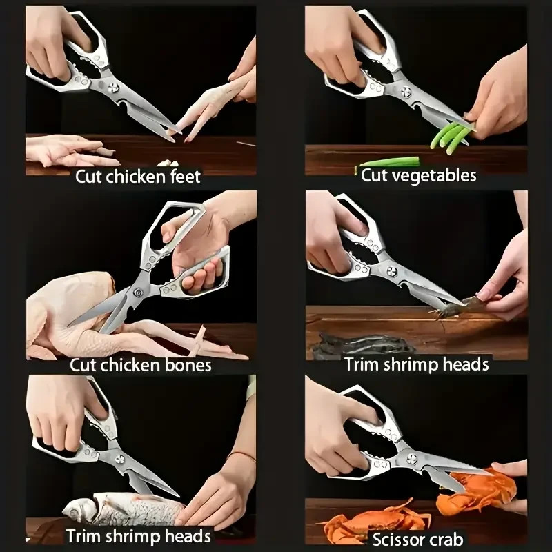 Multifunctional Heavy-Duty Kitchen Shears Scissors For Food
