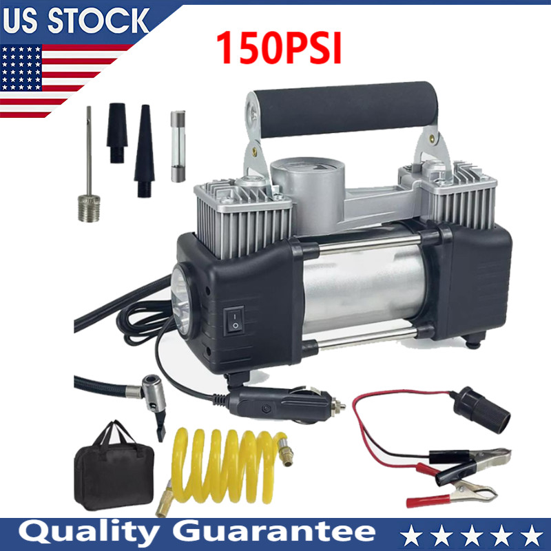 Heavy Duty 12V Portable Air Compressor Car Tire Inflator Electric Pump Auto New