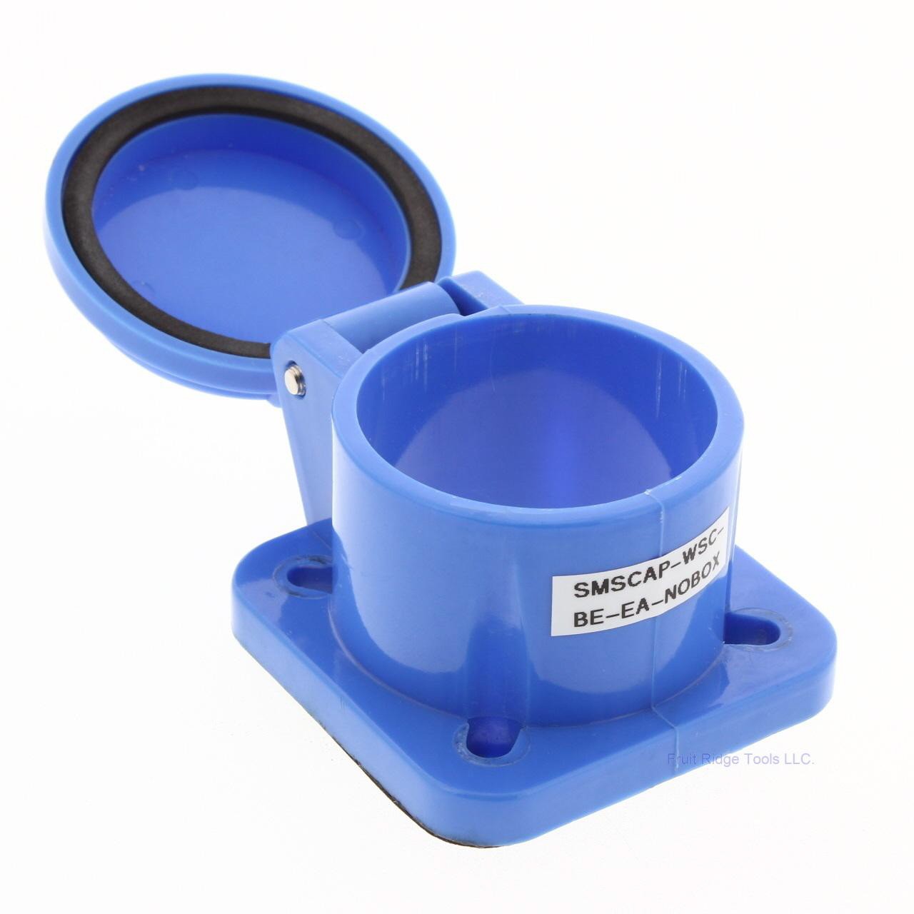 Blue Molded Panel Mount Snap Back Cover Protective Cap