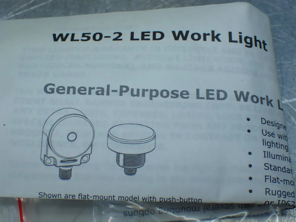 BANNER WL50-2PBQ LED WORKLIGHT 85377 04200391915
