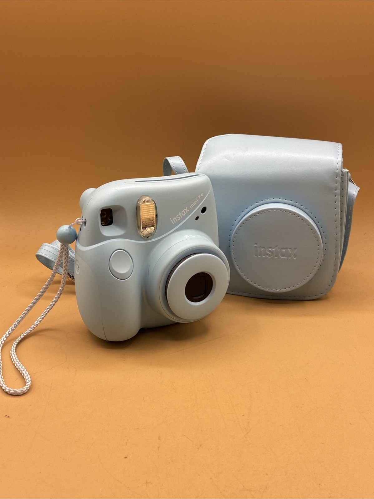 Fujifilm Instax Mini 7+ Instant Camera With Case Light Blue