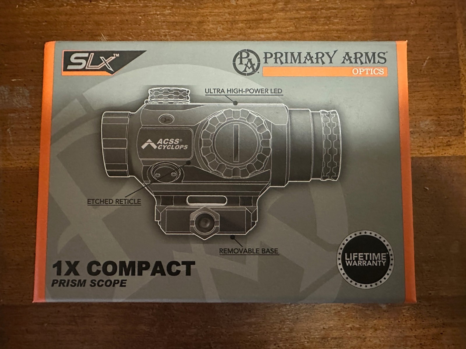 Primary Arms SLX 1X Compact Prism Scope ACSS-CYCLOPS