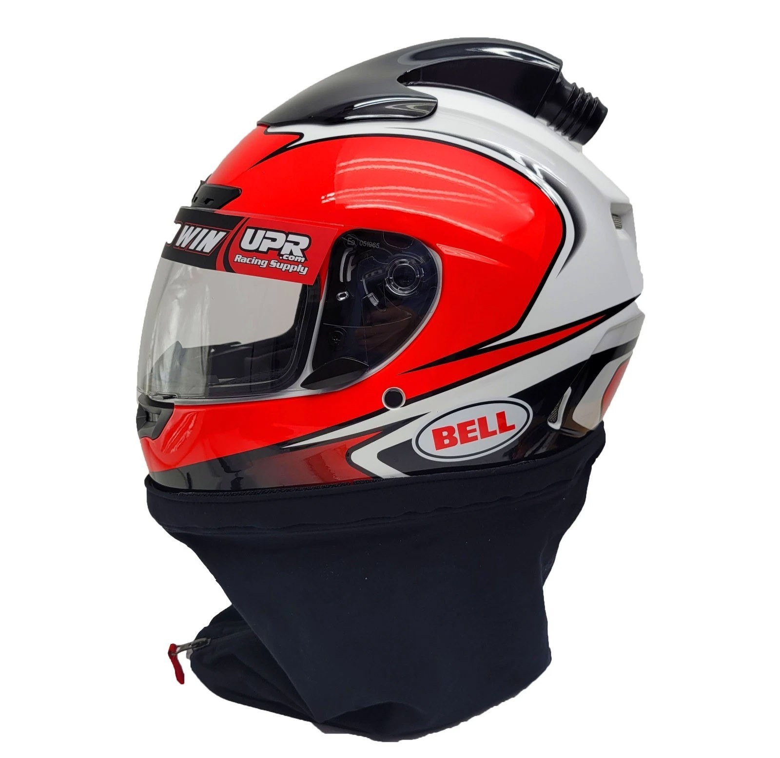Bell Qualifier DLX Top Air UTV-SXS Helmet  X-Large  Red/White PROTINT SHIELD