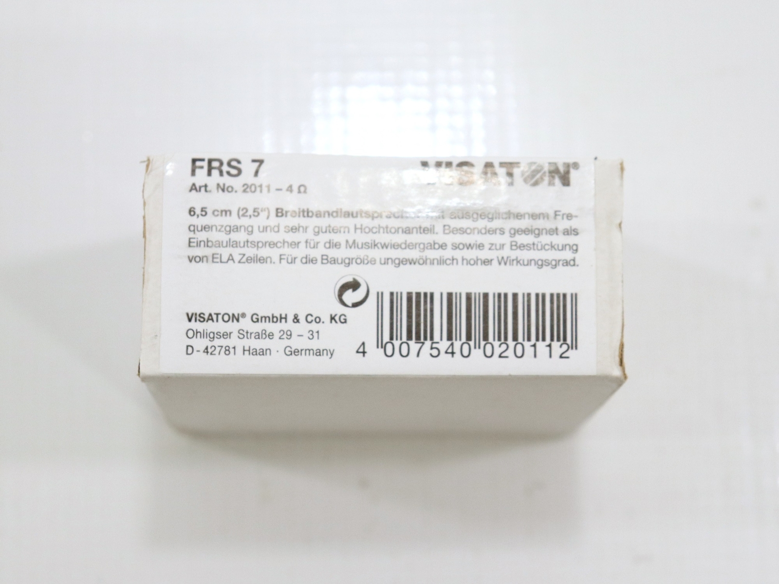 Visaton FRS 7 Full Range Speaker - New
