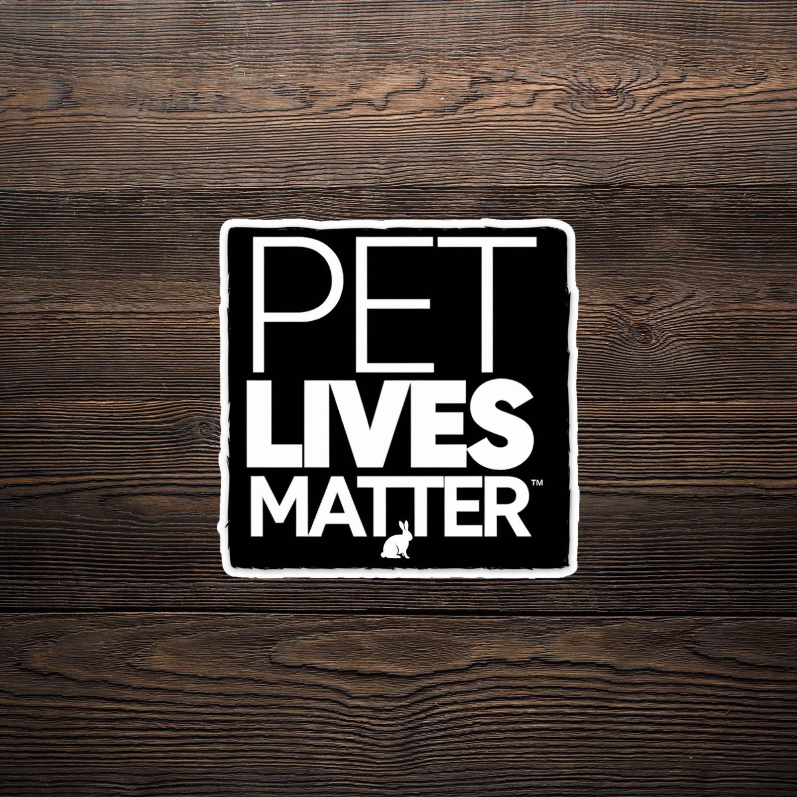 Pet Lives Matter Rabbit Advocacy Sticker | Bunny Lover Gift | Animal Rights Deca