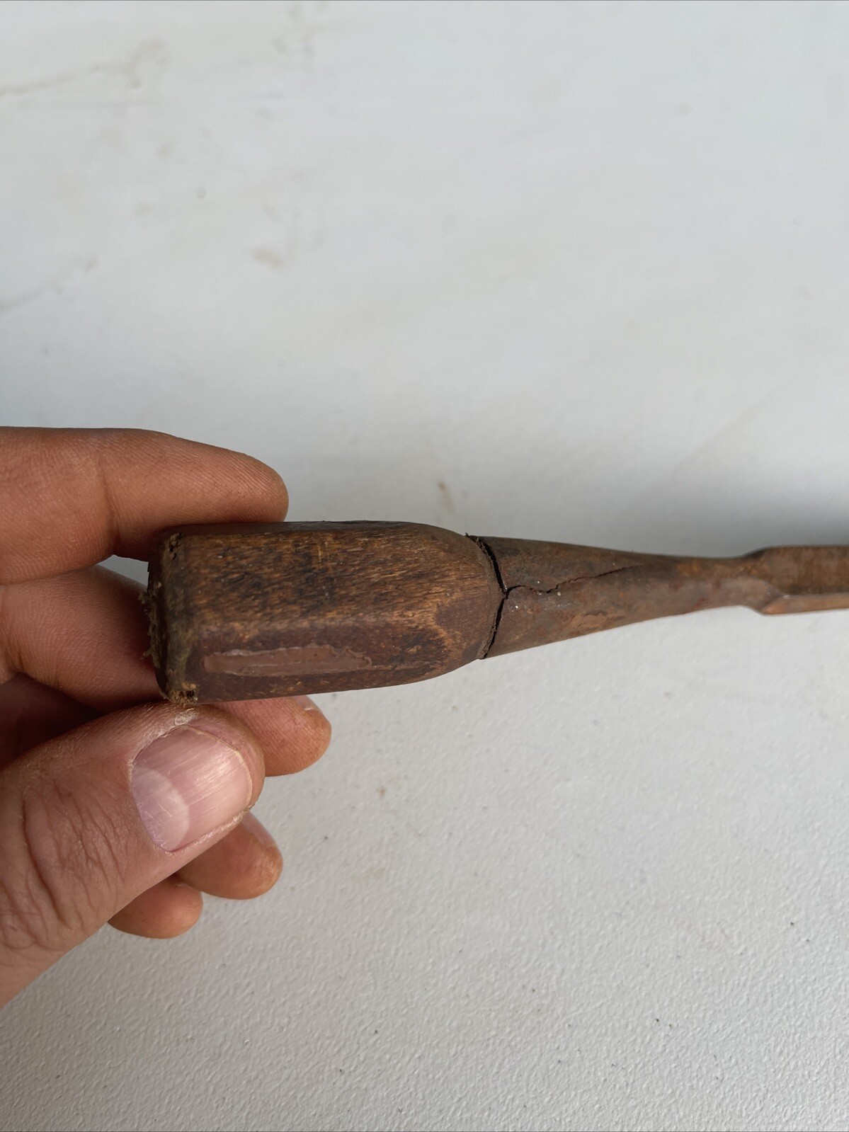 Vintage Hexagon Wooden Handle Chisel