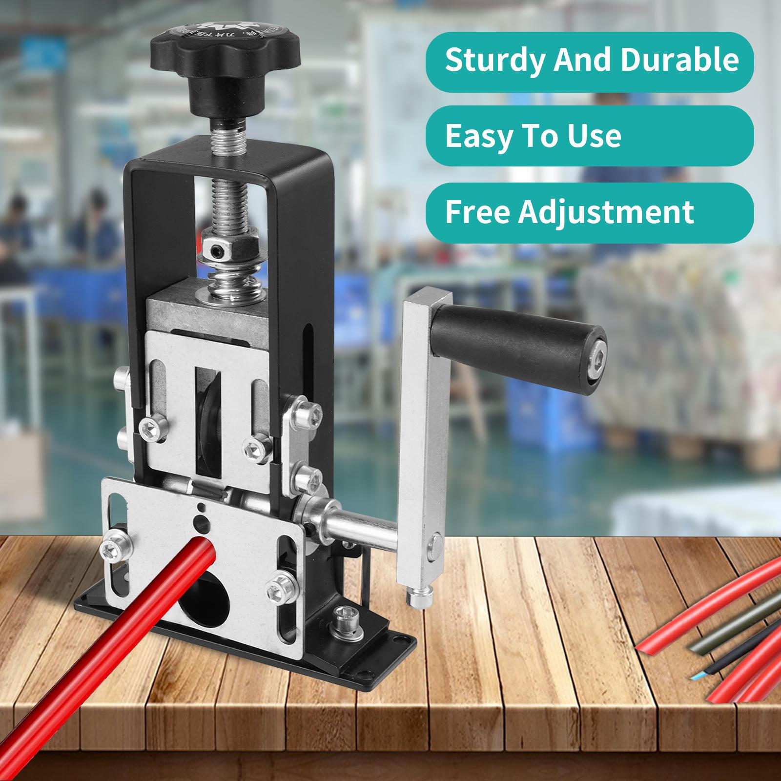 Manual Electric Wire Stripping Machine Cable Stripper Crank Scrap Copper Cutter