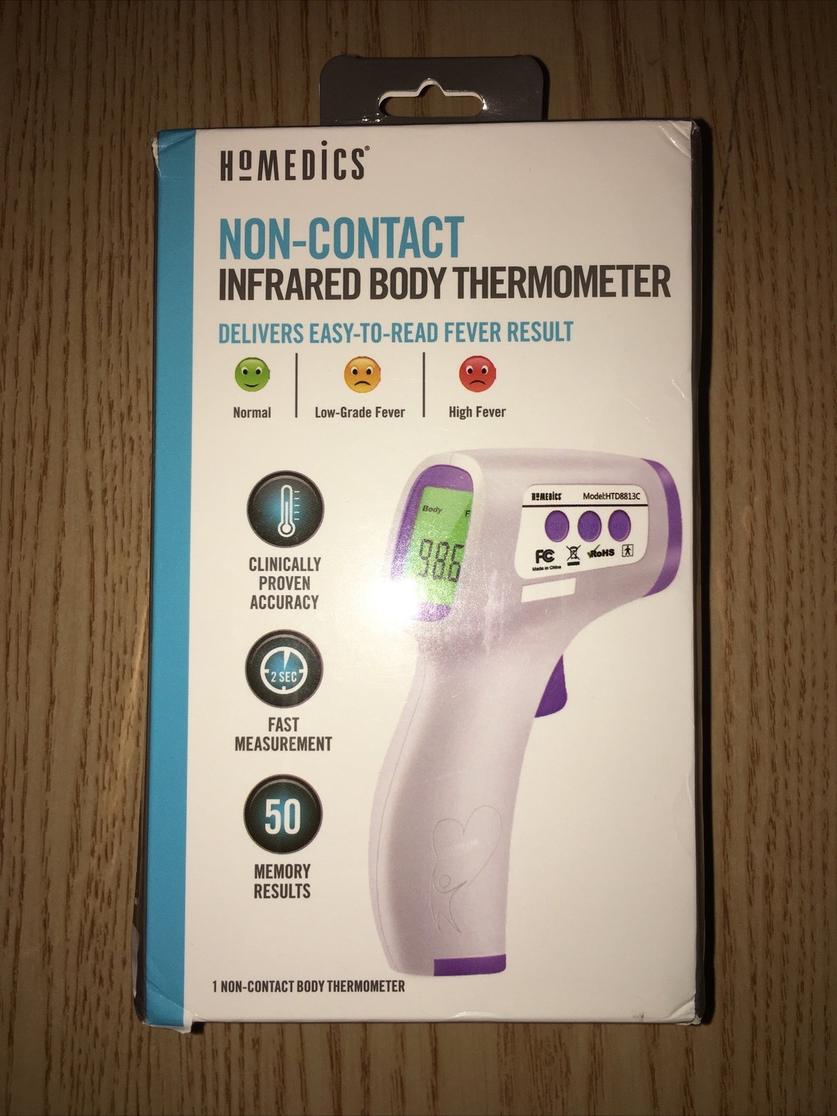 Homedics Non-Contact Infrared Body Thermometer TIE-240 Fast Easy 2020 Version