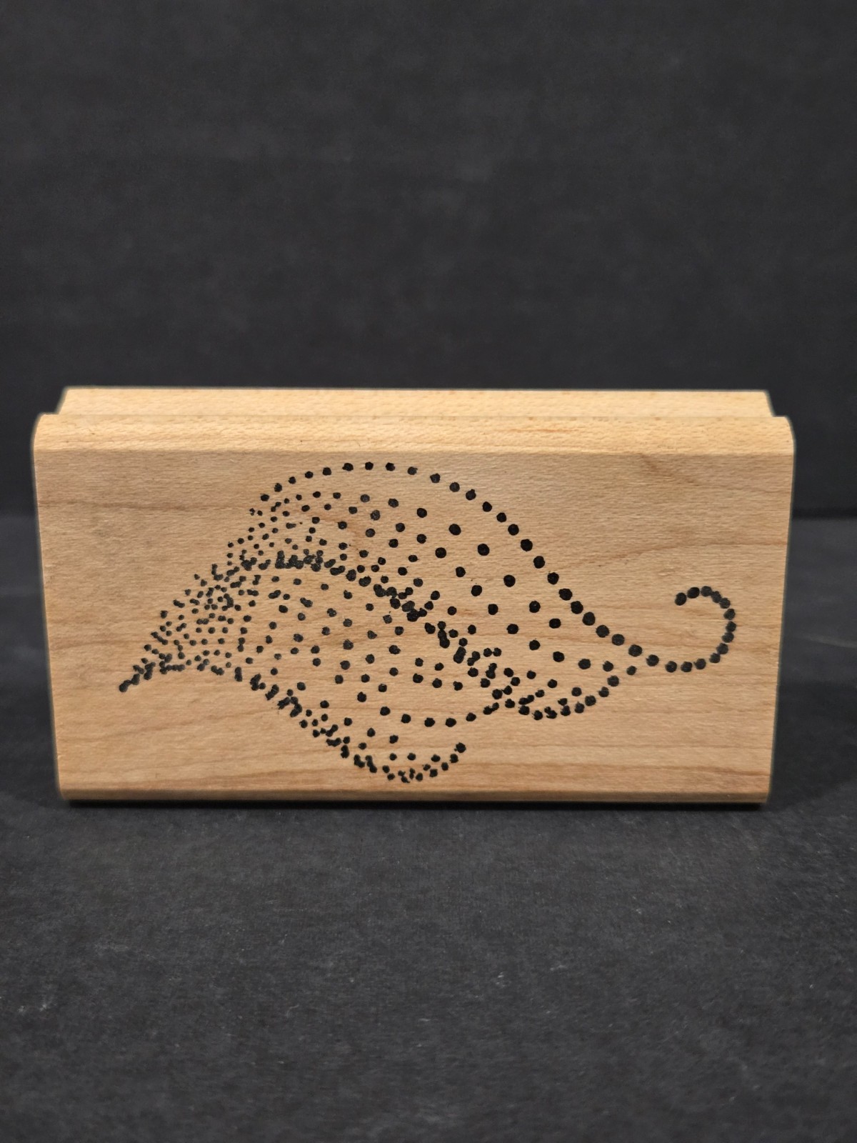 1999 G De Namidesign Rubber Stamp, Leave Pattern, Dotted Leaf