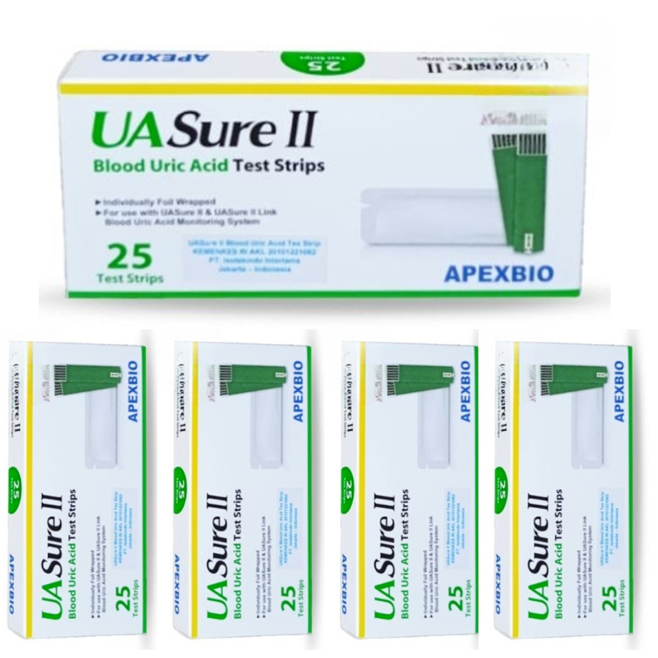 3 Box UASure II Uric Acid Test Strips Original UA Sure Box of 25 Free Shipping