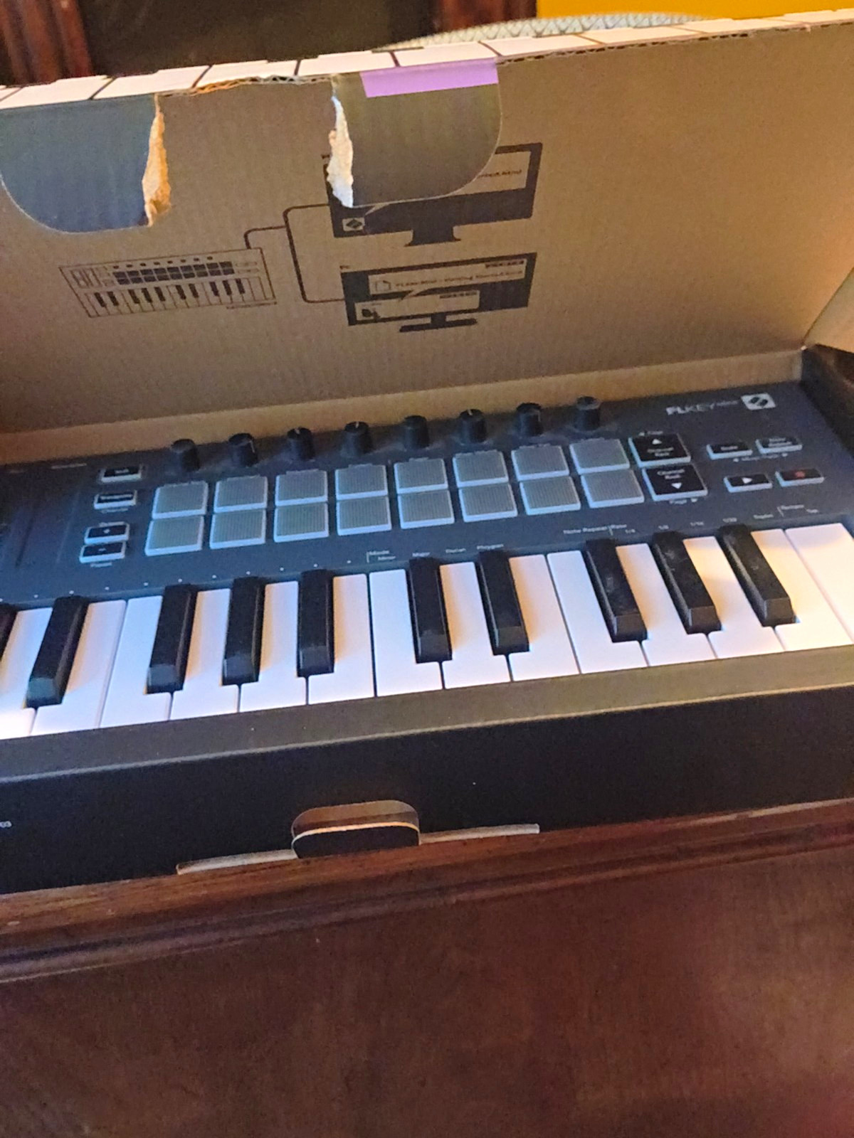 Novation FLkey Mini 25-Key MIDI Keyboard Controller w/ Pads, Encoders, USB
