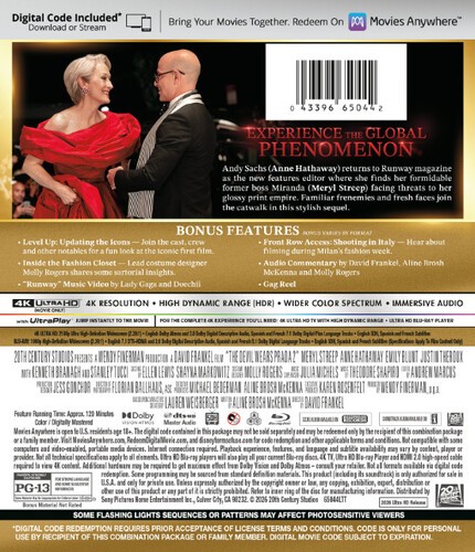 The Devil Wears Prada 2 [New 4K UHD Blu-ray] With Blu-Ray, 4K Mastering, Digit