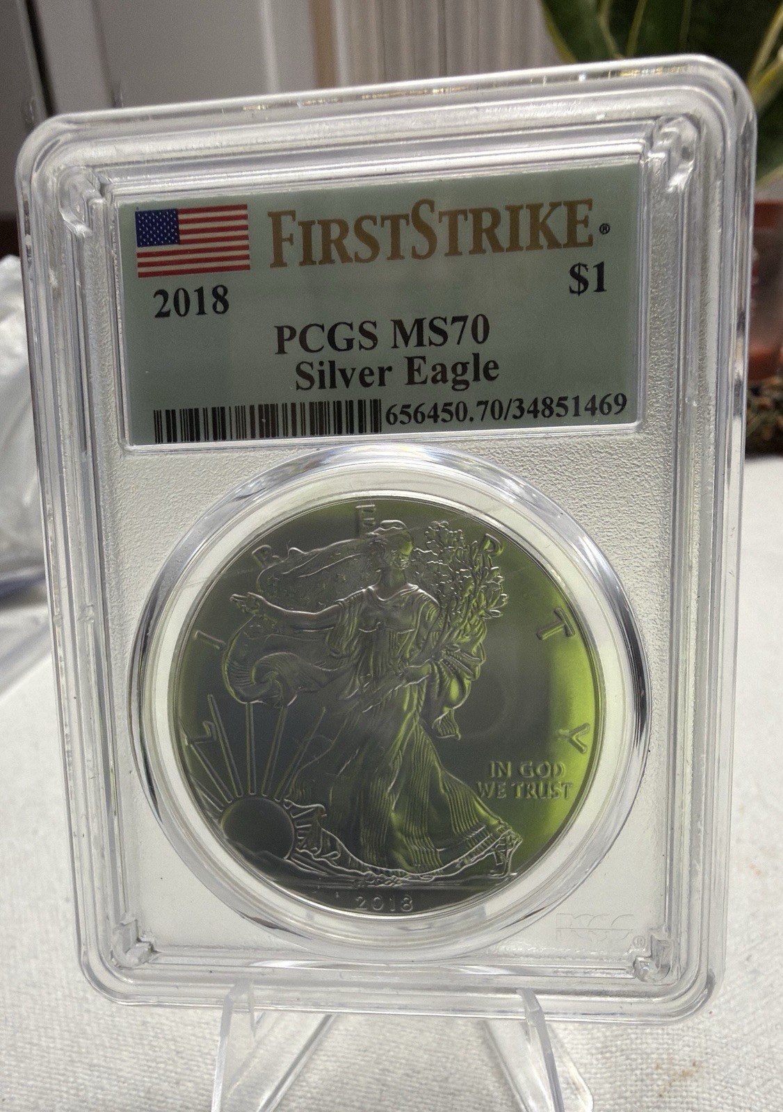 ** 2018 American Silver Eagle - PCGS MS70 - First Strike **
