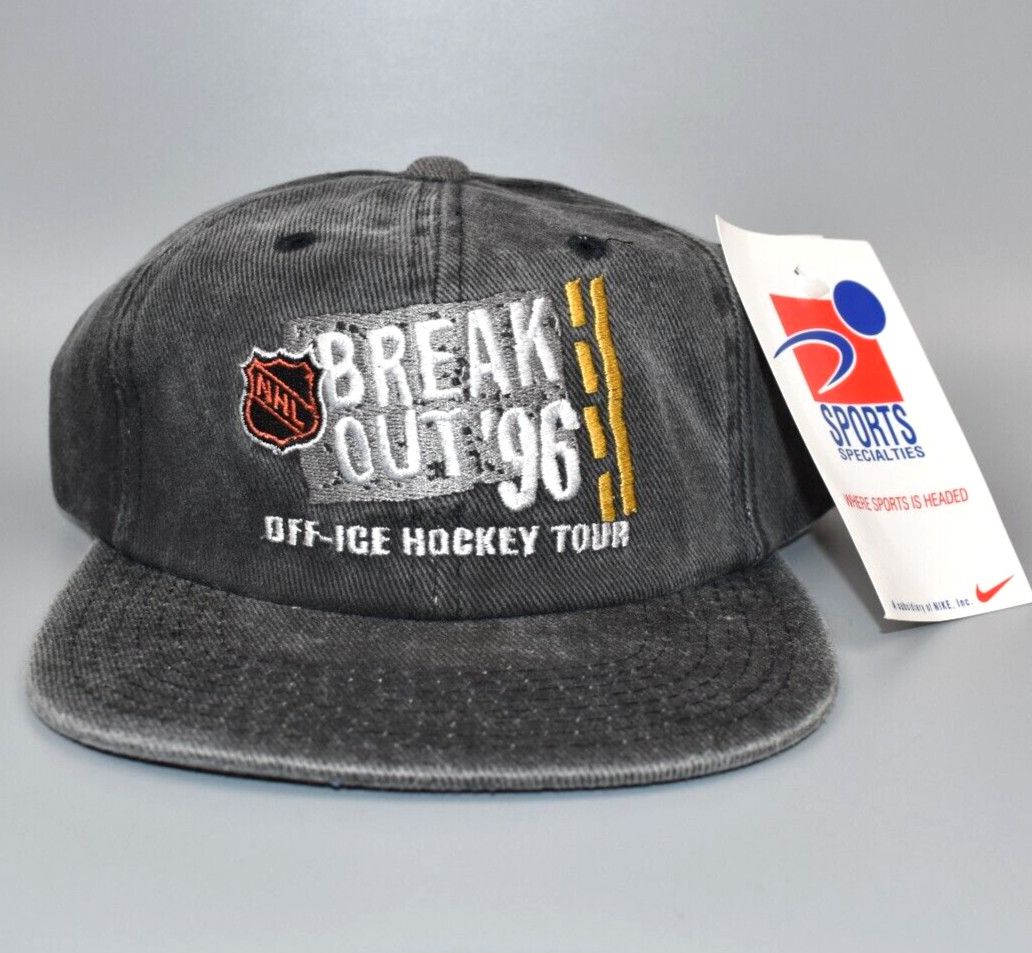 Vintage 1996 NHL Break Out Sports Specialties Strapback Cap Hat - NWT