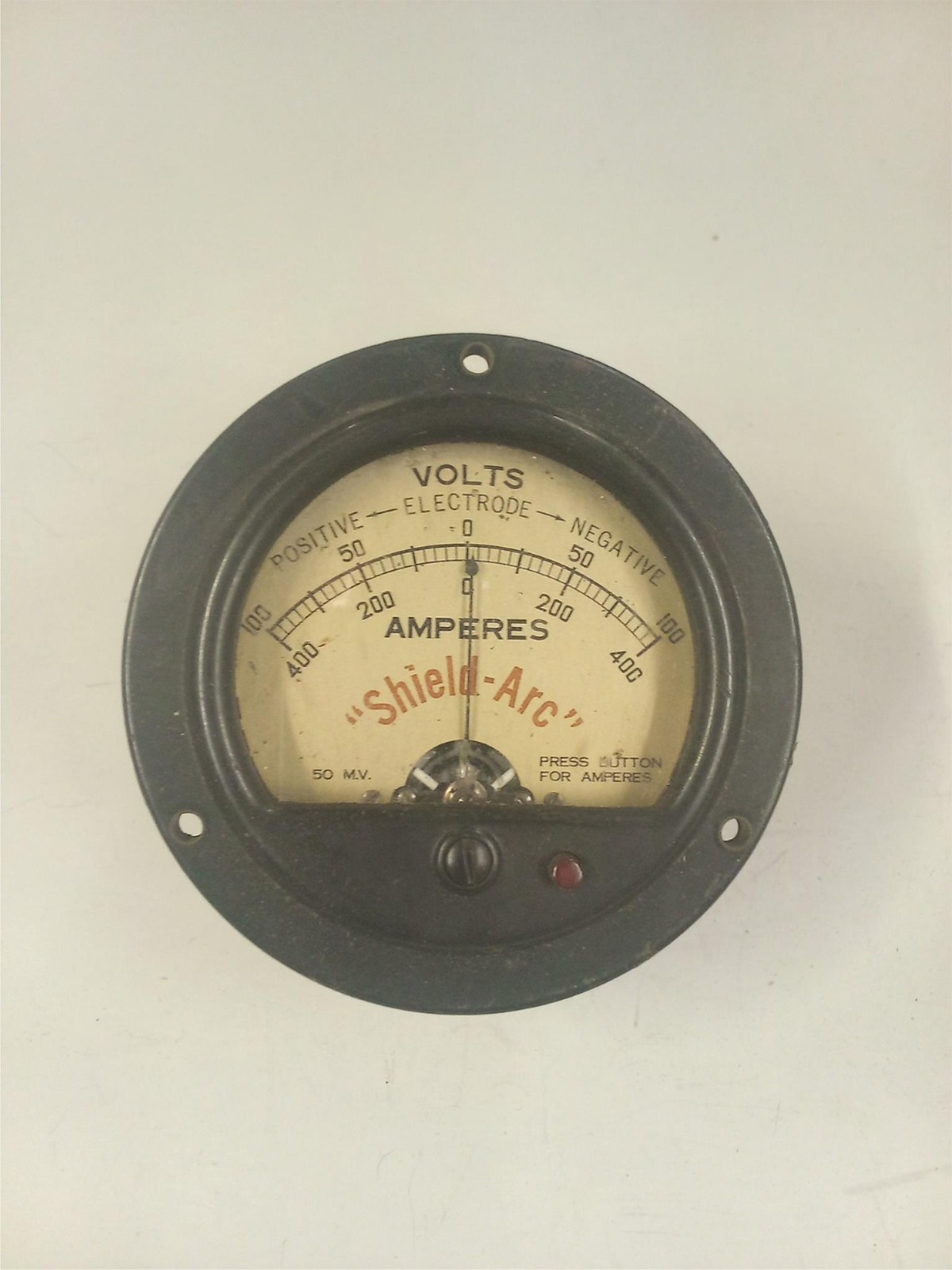 Simpson "Shield Arc" 0-100 Volts/Amperes Panel Meter-Lincoln Stable Arc Welders