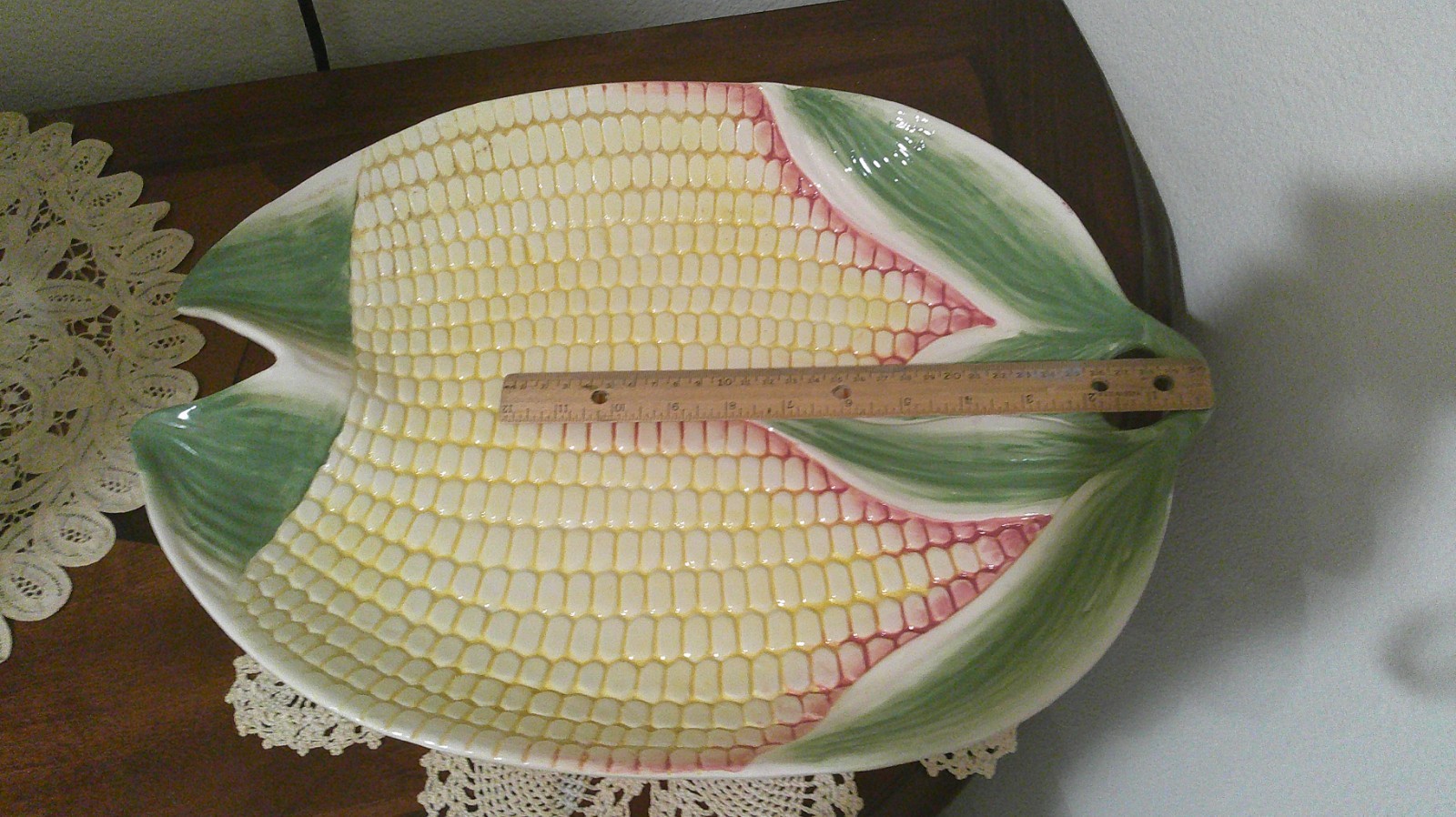 VERY LARGE CORN SERVING PLATTER APPROX. 18" ACROSS