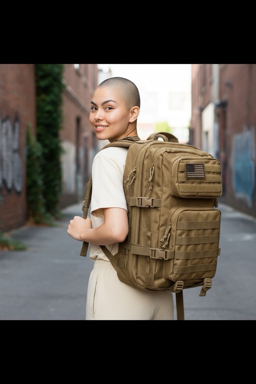 Military Tactical Backpack Army 3 Day Assault Pack Molle Bag Rucksack / Khaki