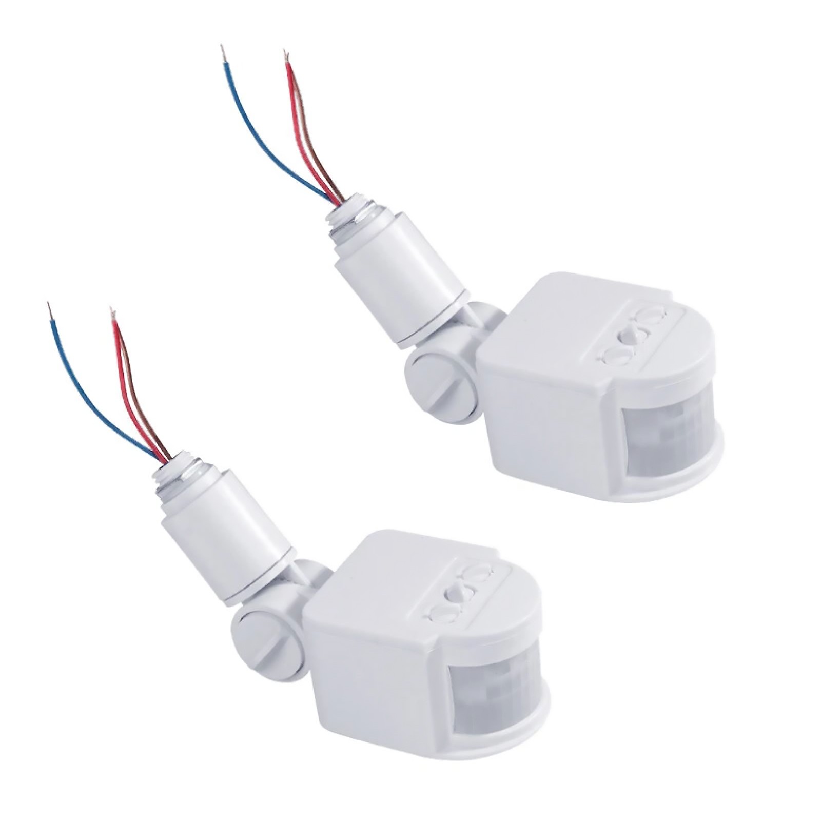 2pcs PIR Motion Sensor Switch Wall Light Switch For 180°Detection Angle
