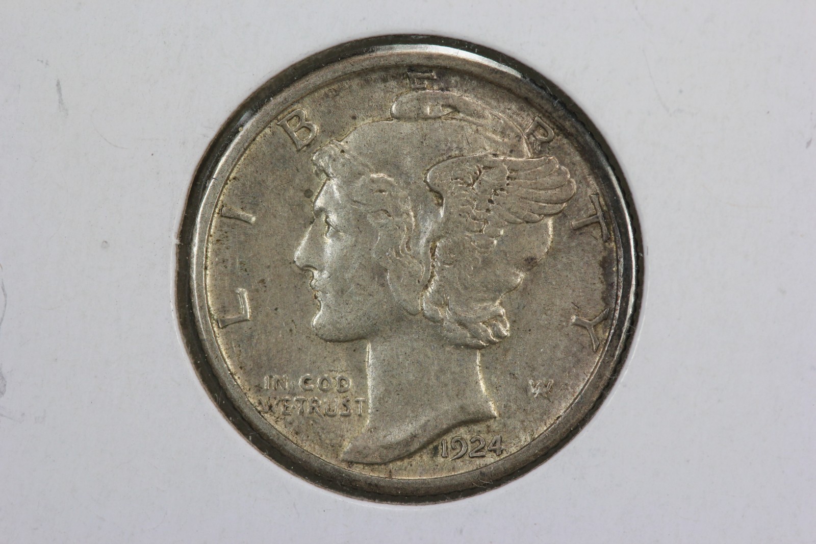 1924-S Mercury Dime AU 5WLV