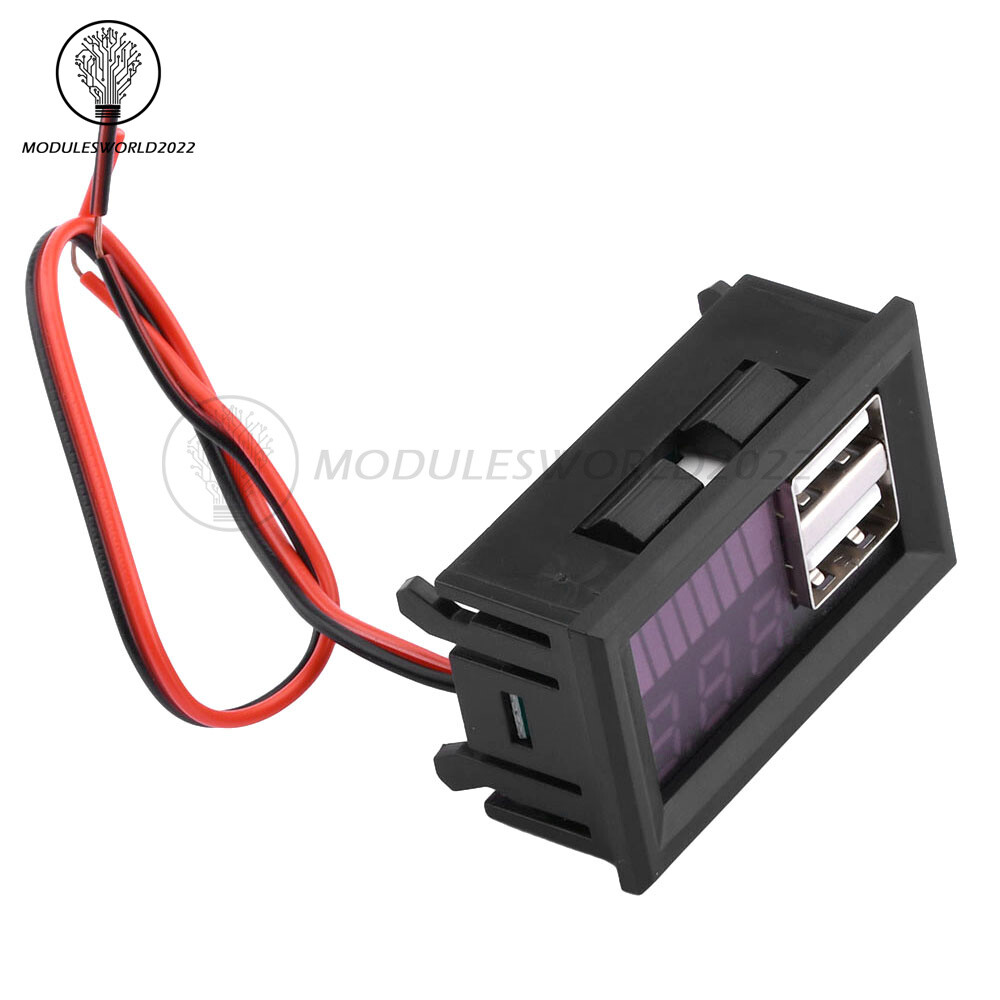 Digital Lead-acid /Li-ion Battery Capacity Voltage Meter Battery Level Indicator