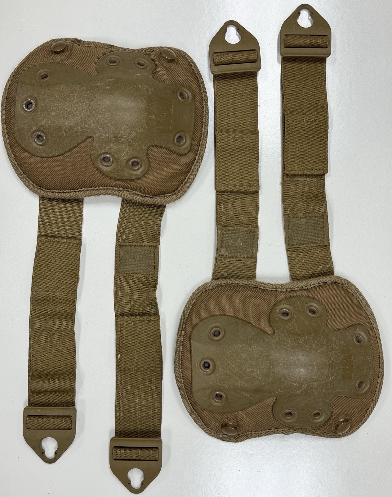 HWI NG Coyote Brown Military Tactical Knee Pads & Elbow Pads Complete Set USED