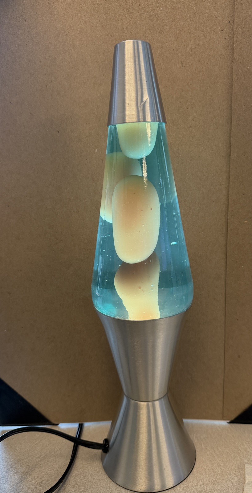Vintage 1996 Lava Lite Lamp Light Blue