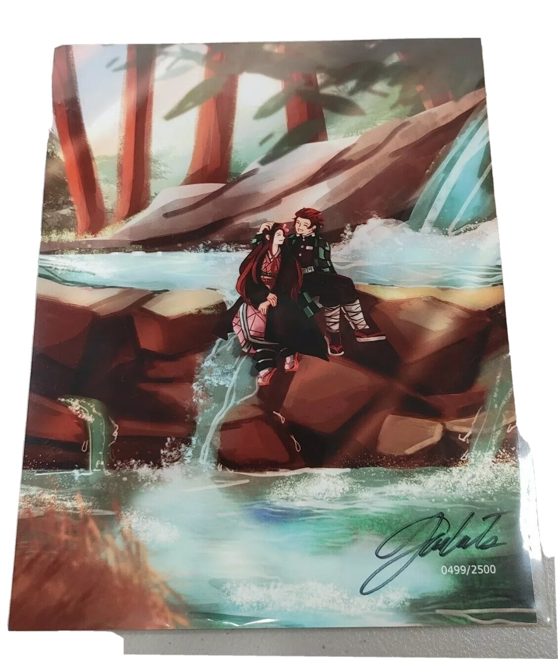 Bam Anime Box Demon Slayer AUTOGRAPH Print By GRACE KANCHANA w/ COA #'d 499/2500