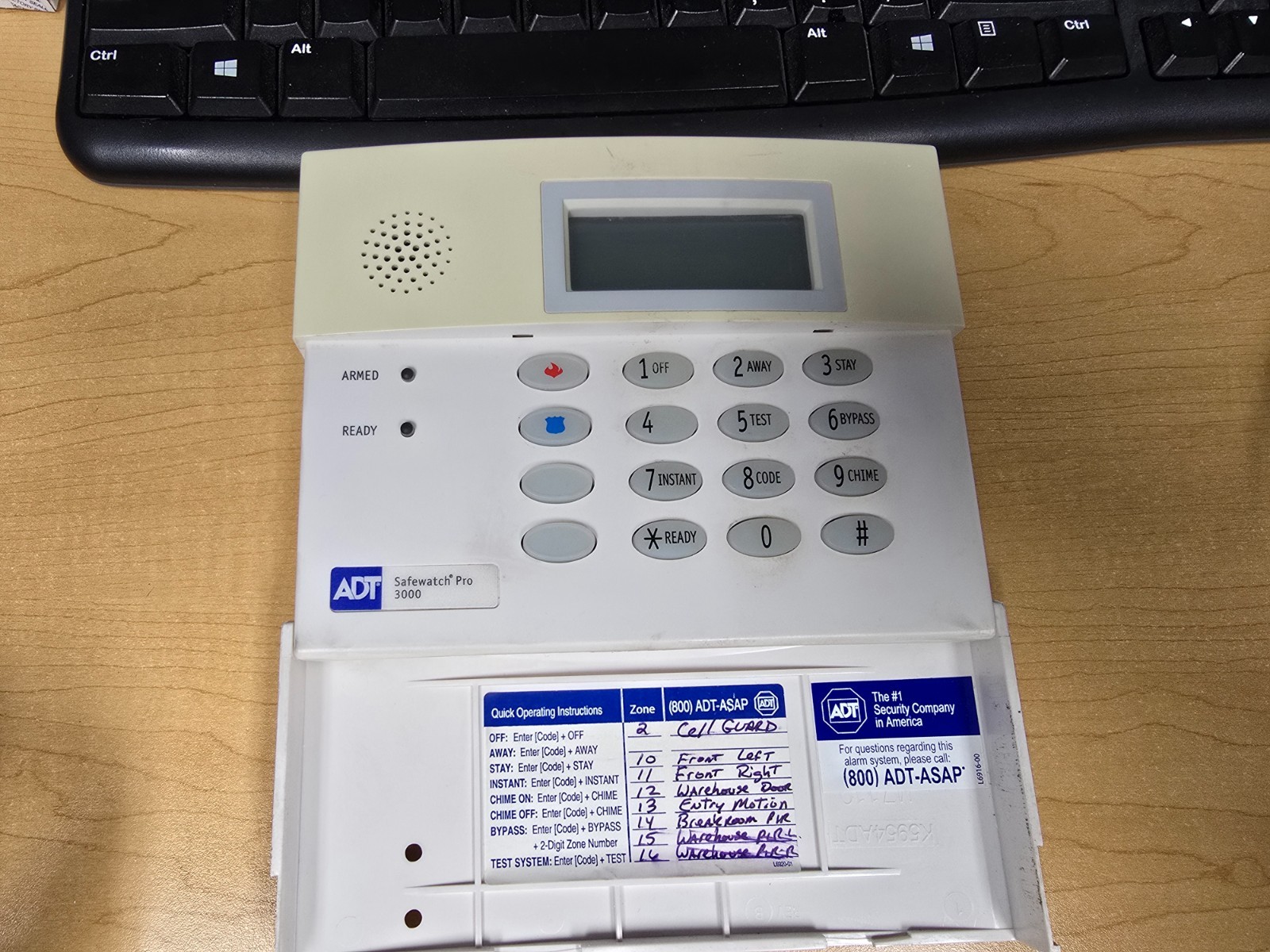 6150ADT Keypad