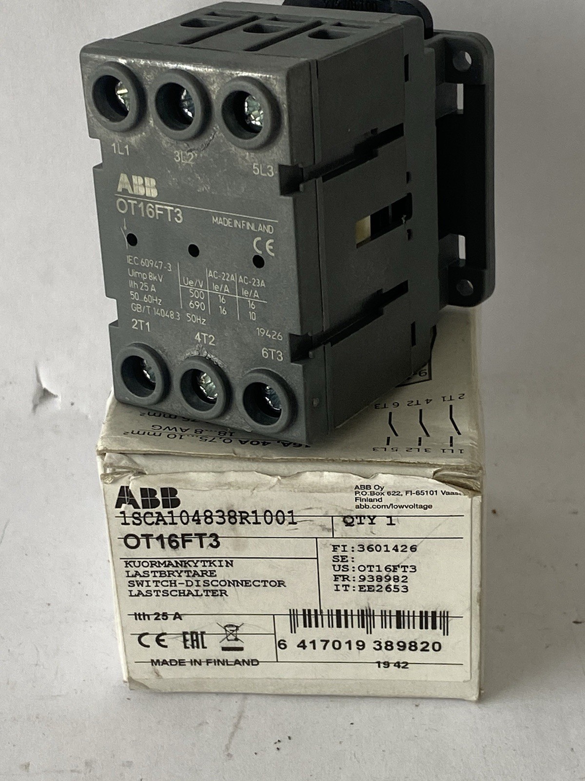 Abb 1sca104838r1001 Ot16ft3 Switch-Disconnector