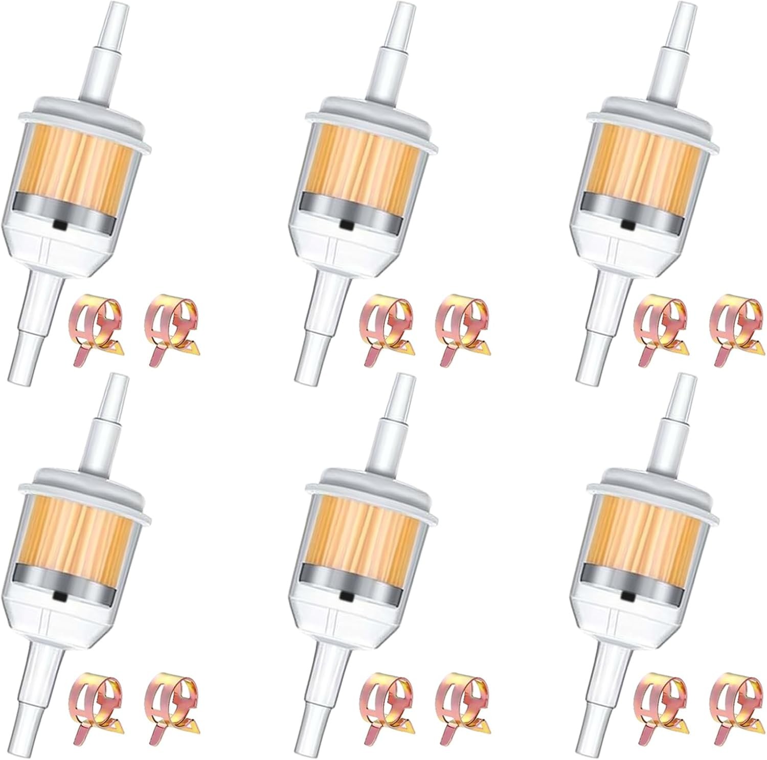 smseace 6pcs 5/16" Fuel Filter 1/4" Gas Inline with Magnet,12pcs...