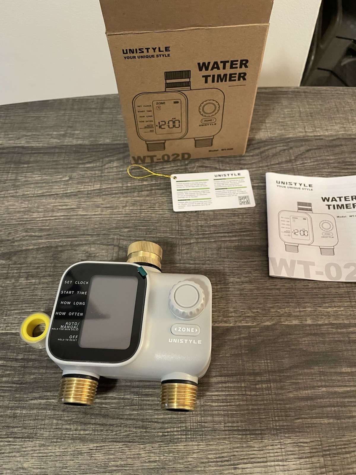 UNISTYLE WT-02D 2-Zone Digital Tap/Hose Water Timer, 2 Outlets