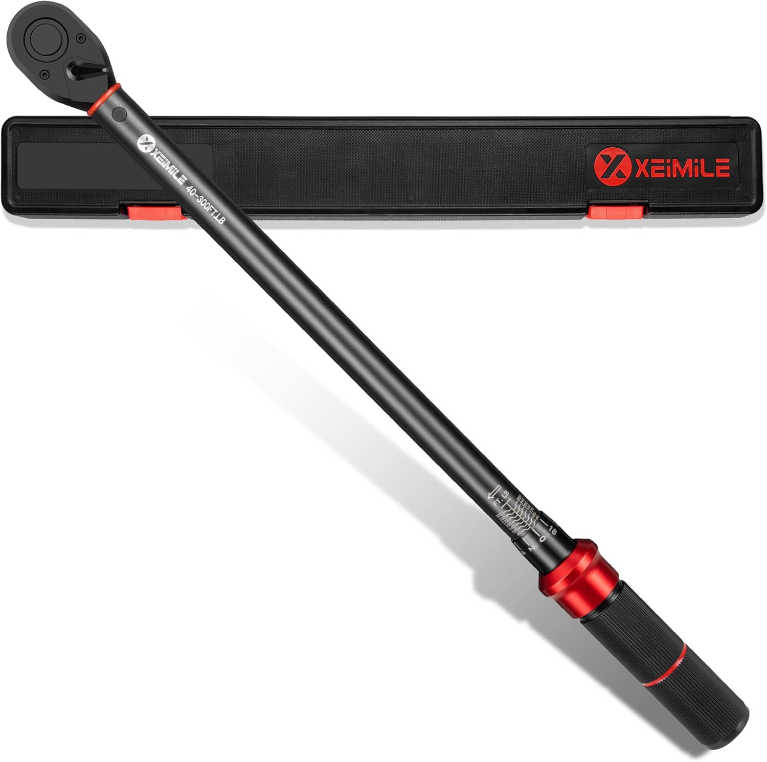 1/2-Inch Drive Click Torque Wrench - 40-300 FT.LB/54.2-406.5 Nm, Dual-Direction