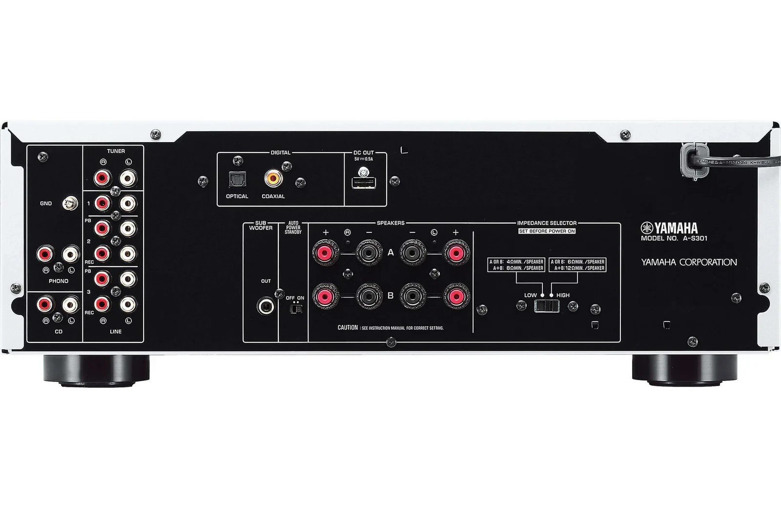 YAMAHA AS301 INTEGRATED AMPLIFIER | A-S301 BLACK