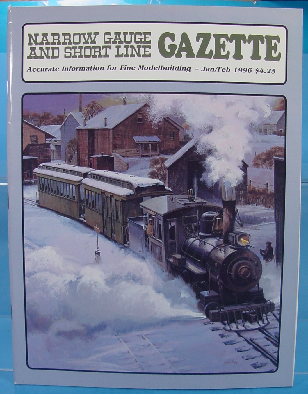 On3,On30,SN3,HOn3 NARROW GAUGE AND SHORT LINE GAZETTE MAGAZINE JAN/FEB 1996