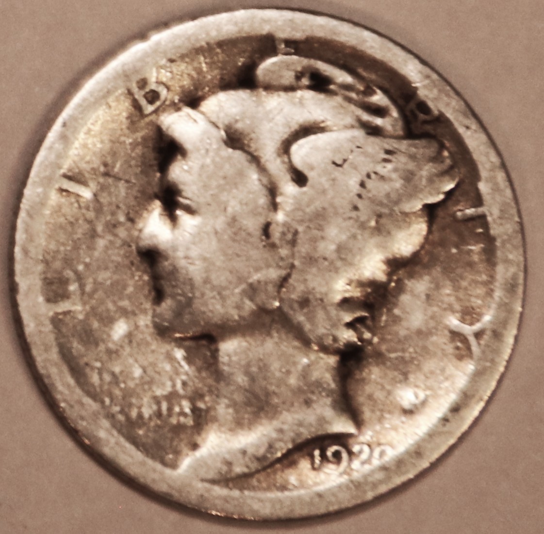 1920-S Mercury Dime - Good - #5584ED FREE SHIPPING