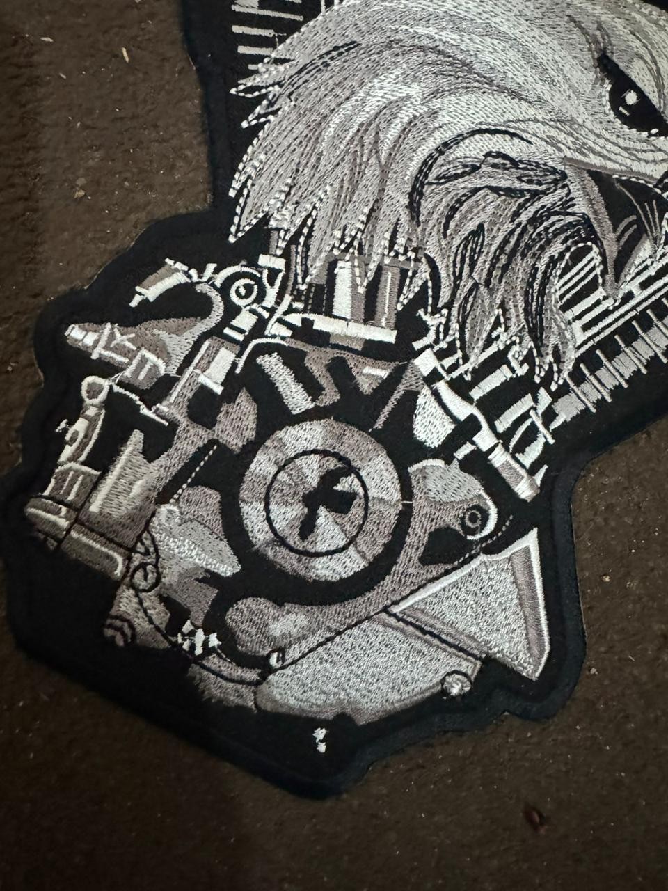 Twin Engine Eagle Biker Patch Large Back Piece Embroidery Iron On Vest Patch