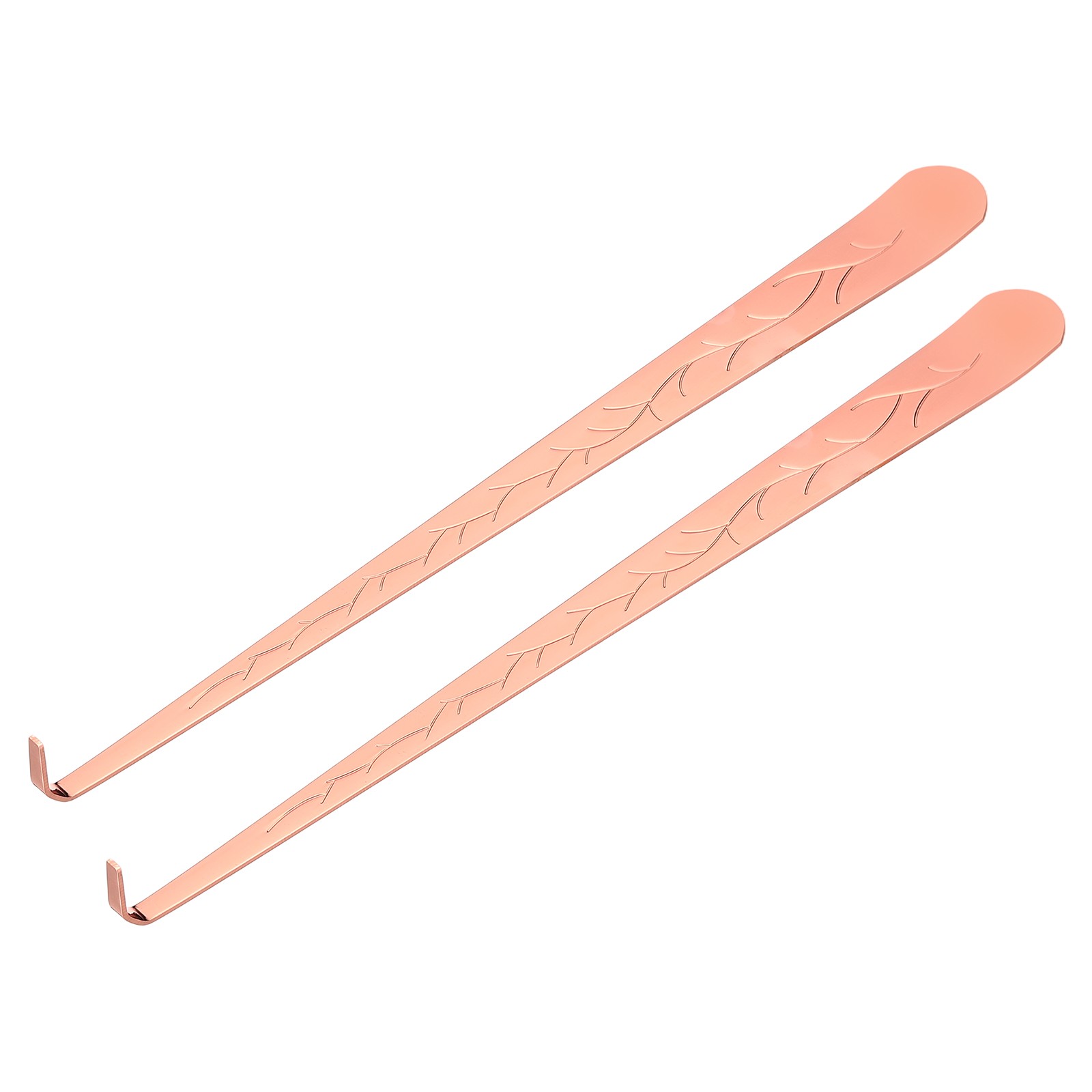 2 Pcs Candle Wick Dipper, Candle Snuffer Wick Hook Flat Design, Rose