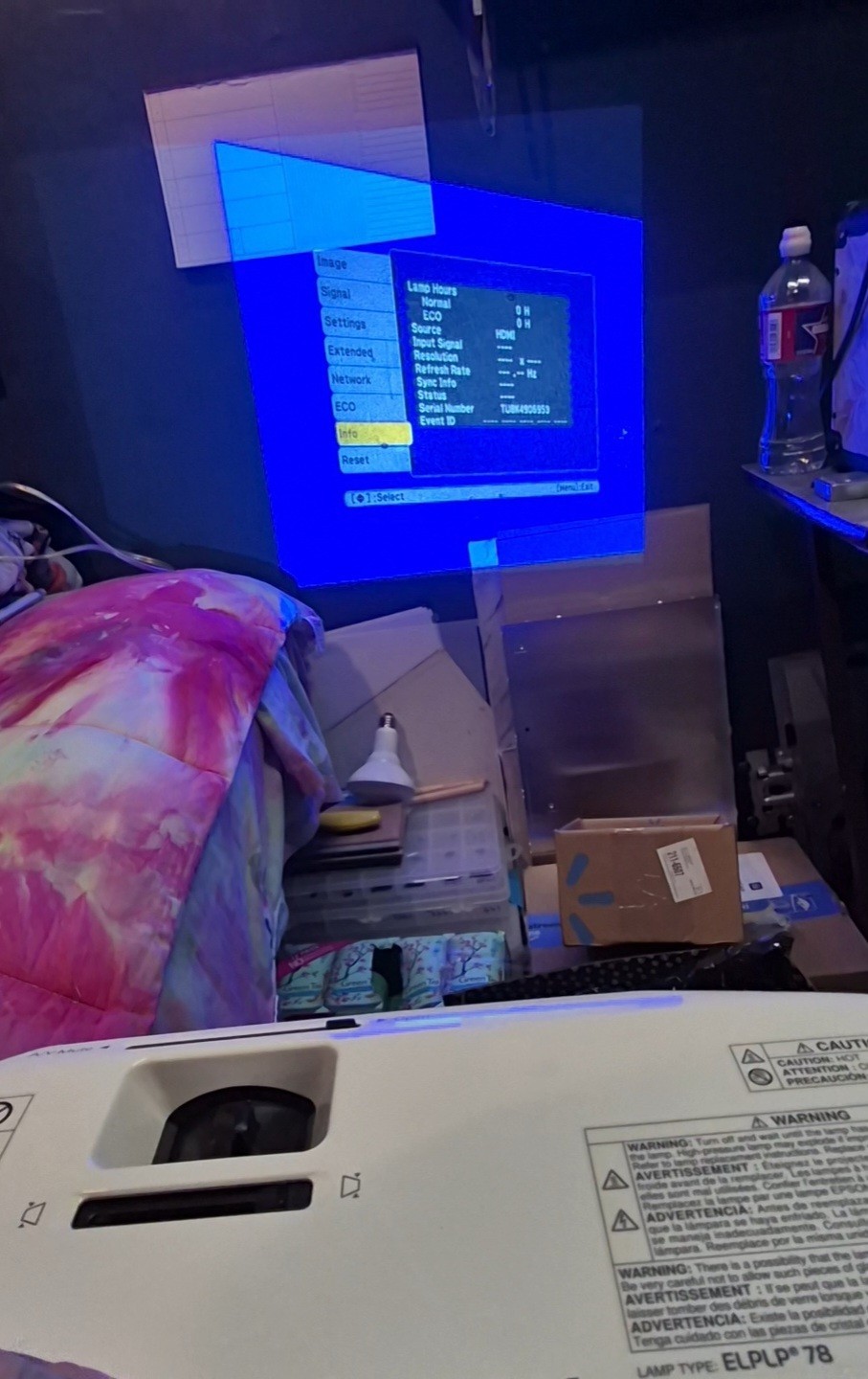 Epson EX3220 Tri-LCD Projector 0 Lamp Hours