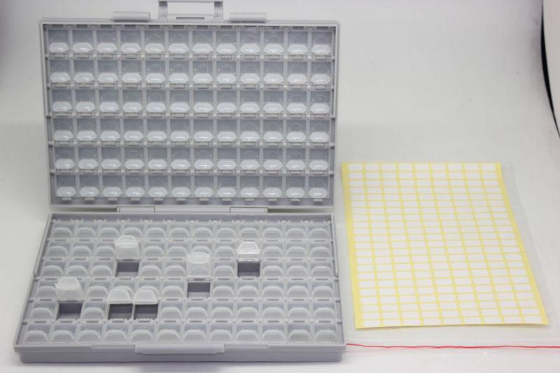 3 AideTek BOX-ALL-144 Enclosure box surface mount Components Organizer lid label