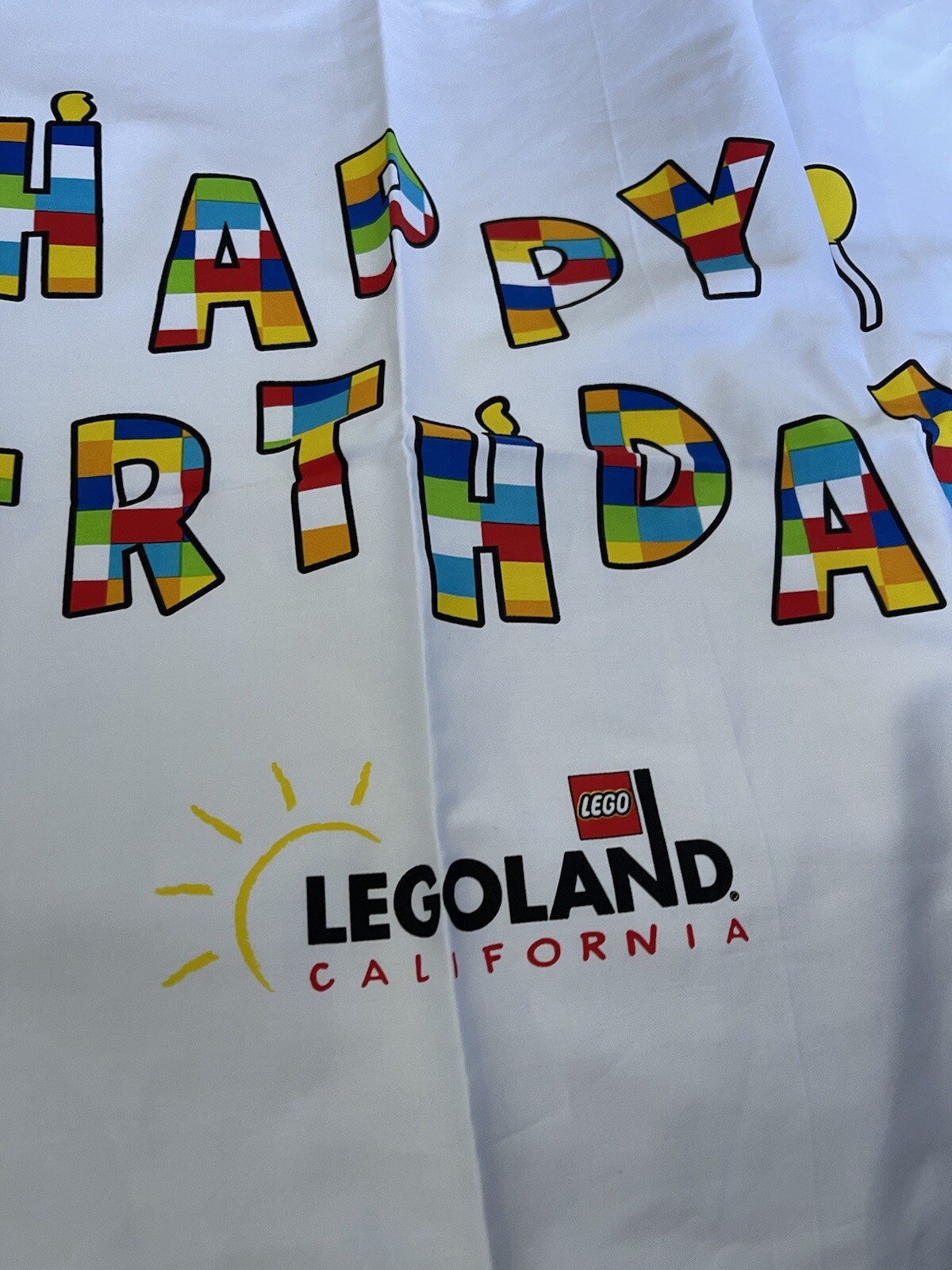 Happy Birthday Pillow Case Legoland California With Tag