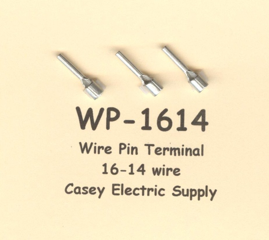 100 Non Insulated WIRE PIN Terminal Connectors Uninsulated #16-14 Wire Gauge AWG