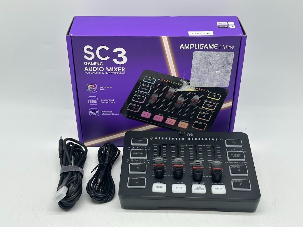 FiFine SC3 Gaming Audio Mixer