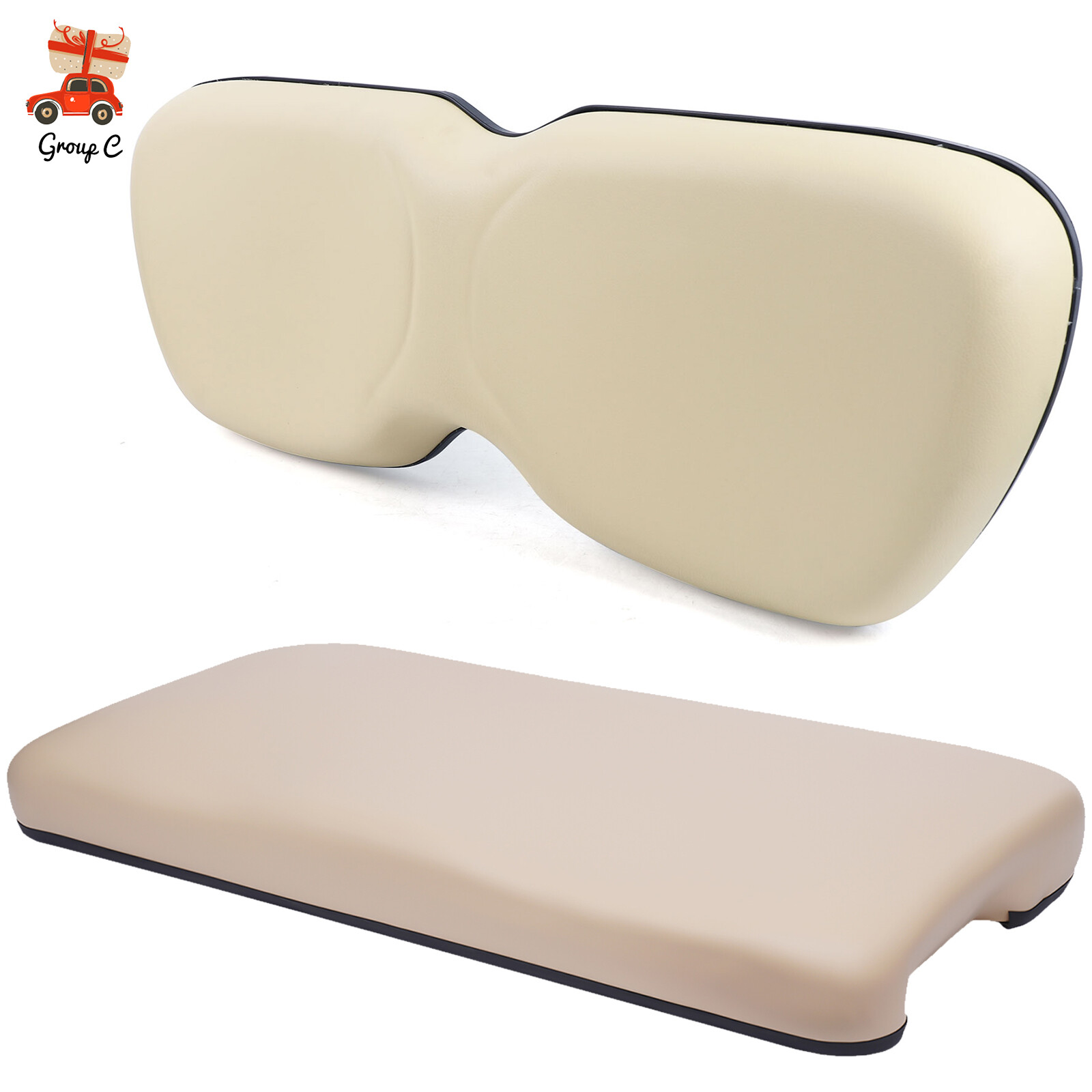 For 2004+ Club Car Precedent Golf Cart Front Seat Bottom/Front Cushion
