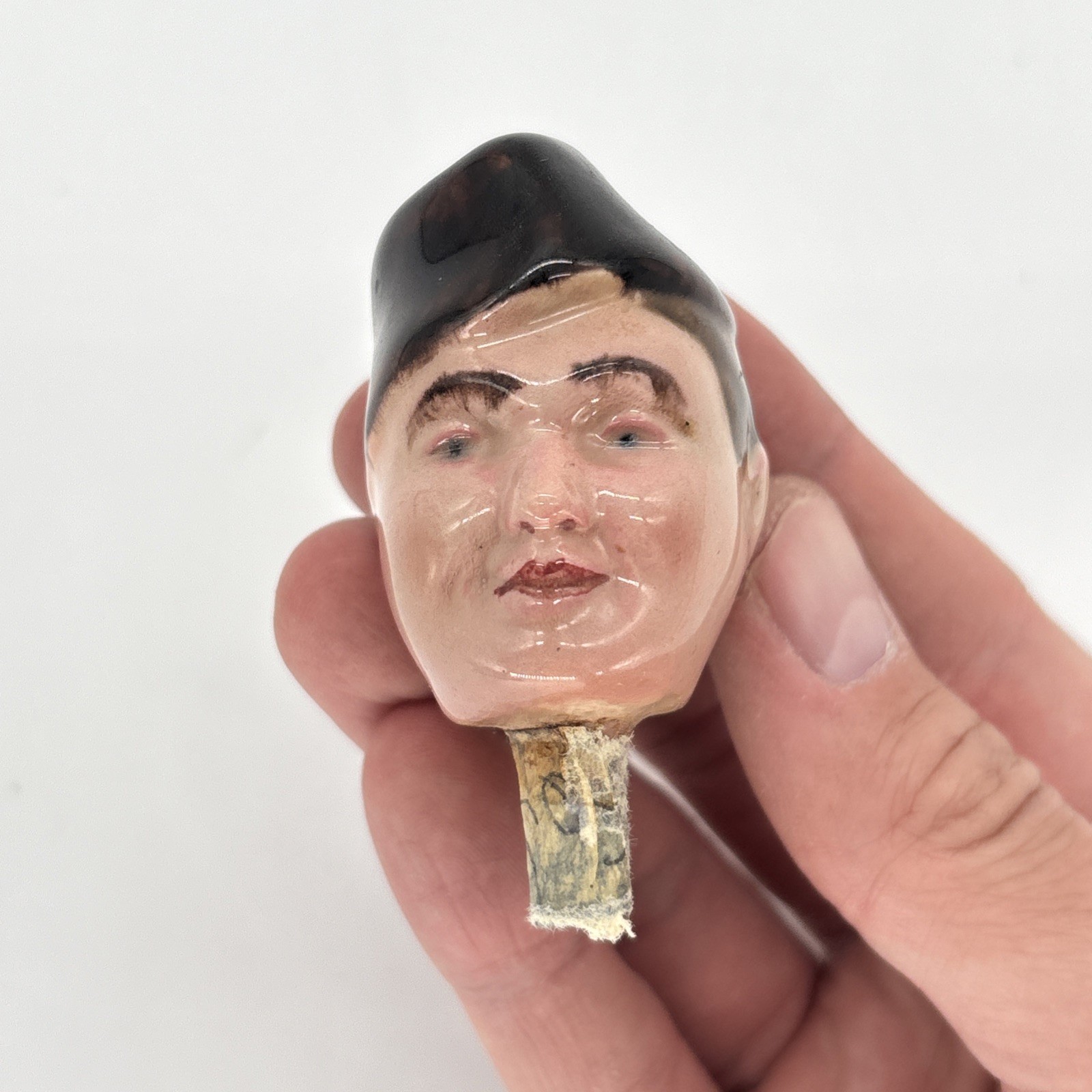 Vintage Mans Head US Army Military Wine Bottle Stopper