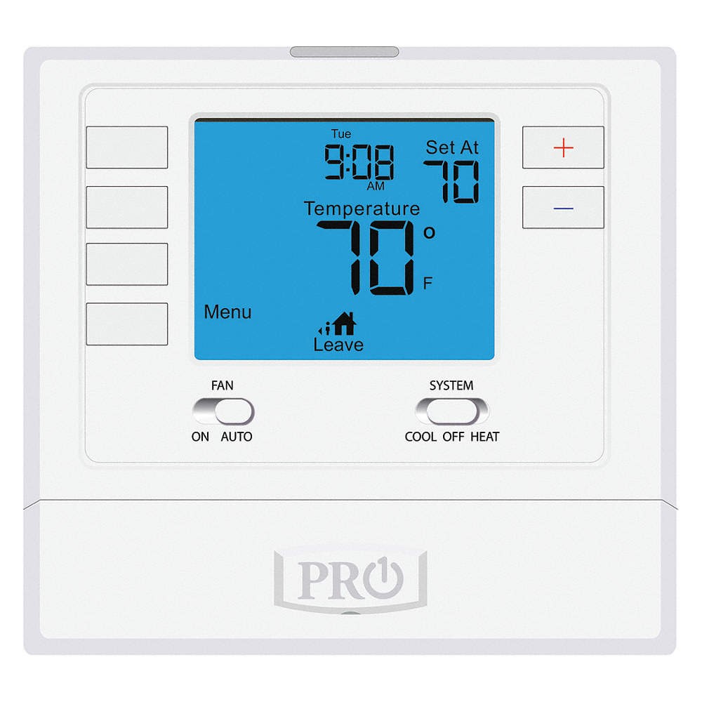 PRO1 IAQ Low Volt Prog Tstat Heat/Cool,24V AC 45KE92