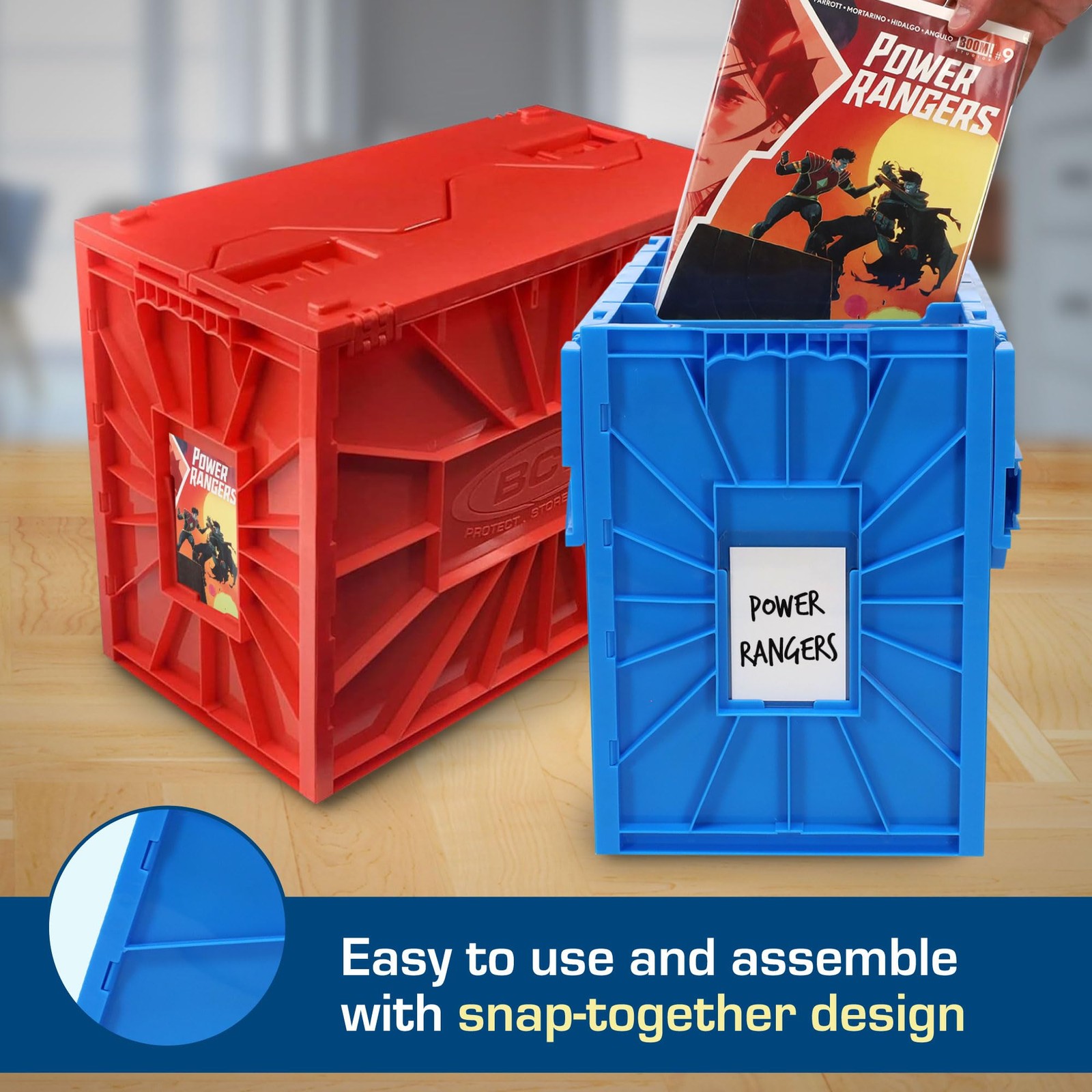 Bcw Red Short Comic Bin Set Comic Book Organization For Comics