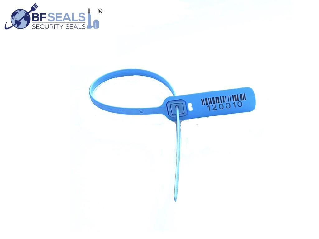 Plastic Security Seal SE 500 Pcs 15 3/4" . (40 cms.), Blue Numbered BFSEALS