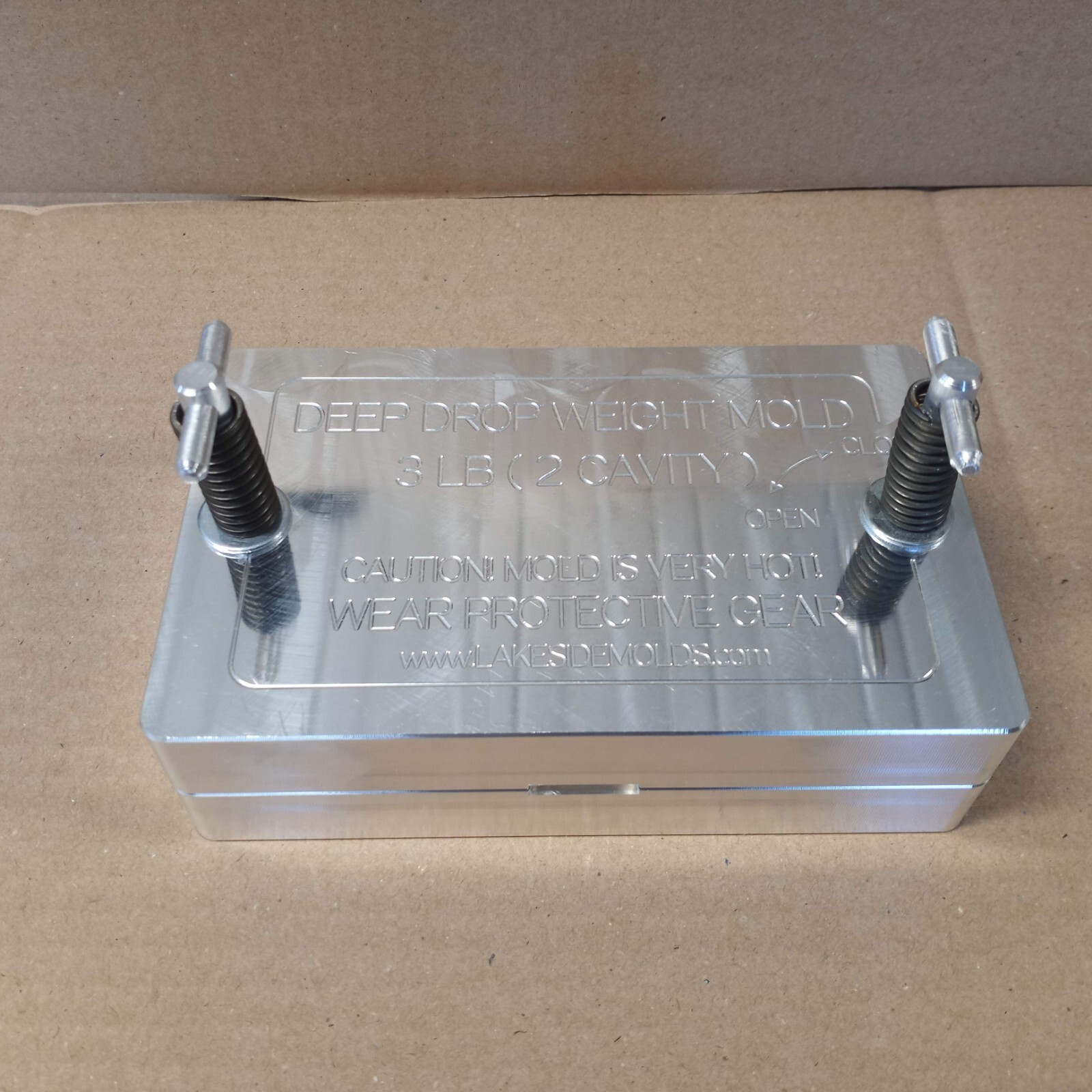 Cod Sinker / Deep Drop Weight Mold 3 LB ( 2 Cavity ) Aluminum CNC