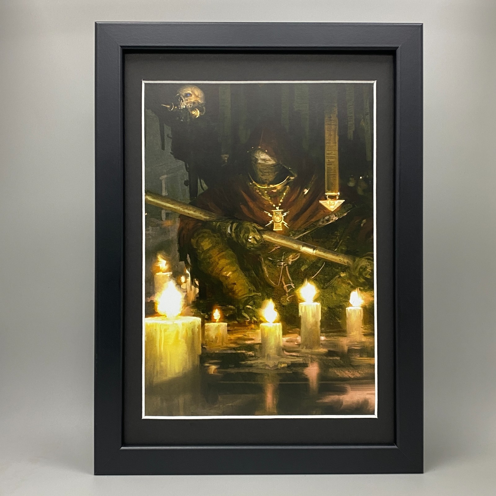 ADEPTUS CUSTODES FRAMED ART EYES OF THE EMPEROR IMPERIUM WARHAMMER 40K 40,000
