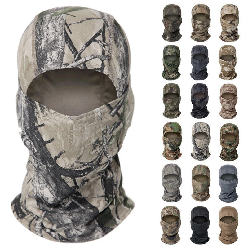 Tactical Camo Balaclava Military Face Mask Tube Hunting Shooting Sniper Headwear